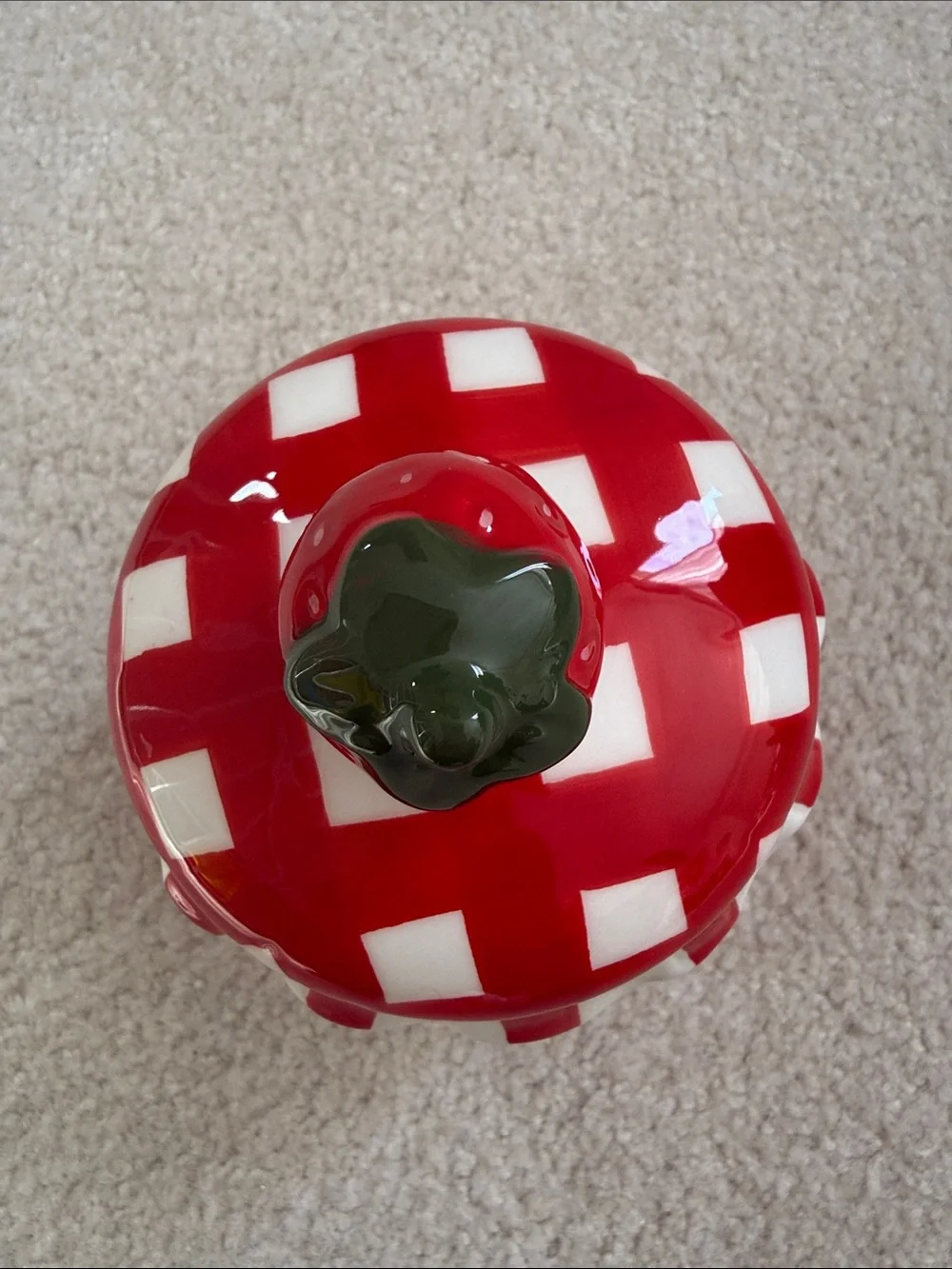 Strawberry Jam Ceramic Jar with Lid, Target Bullseye Playground